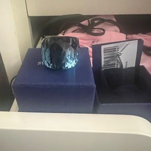 Midnight Blue Swarovski Infinity Ring size 58
